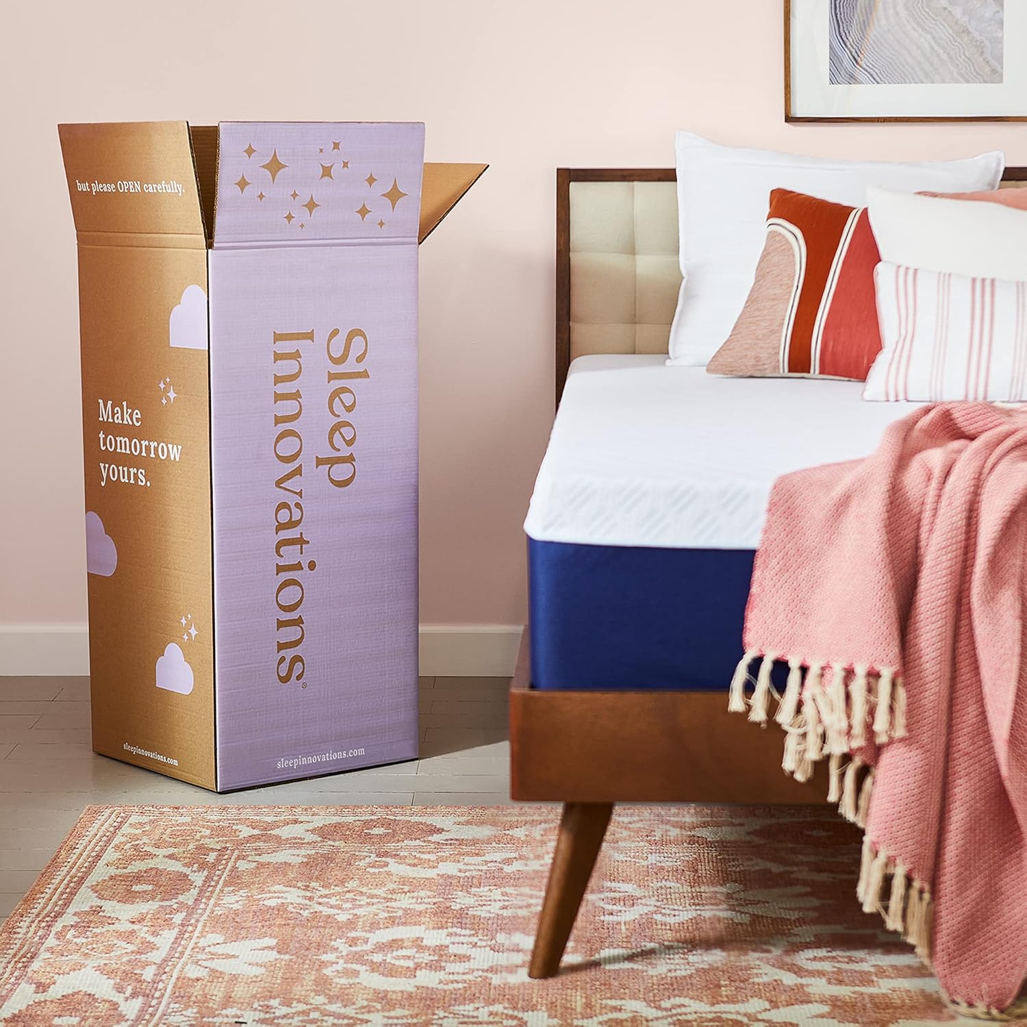 Sleep Innovations Shiloh 14 Inch Memory Foam Mattress, Cal King Size, Bed in a Box, Cradling Medium Support · v2
