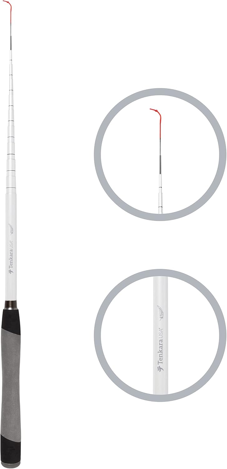 Tenkara USA Fly Fishing HANE™ -Rute mit Etui, superkompakte Allround-Rute für kleine und mittelgroße Fische — ultraportabel, Kohlefaser, leicht (10 Fuß/10 Zoll — 330 cm)