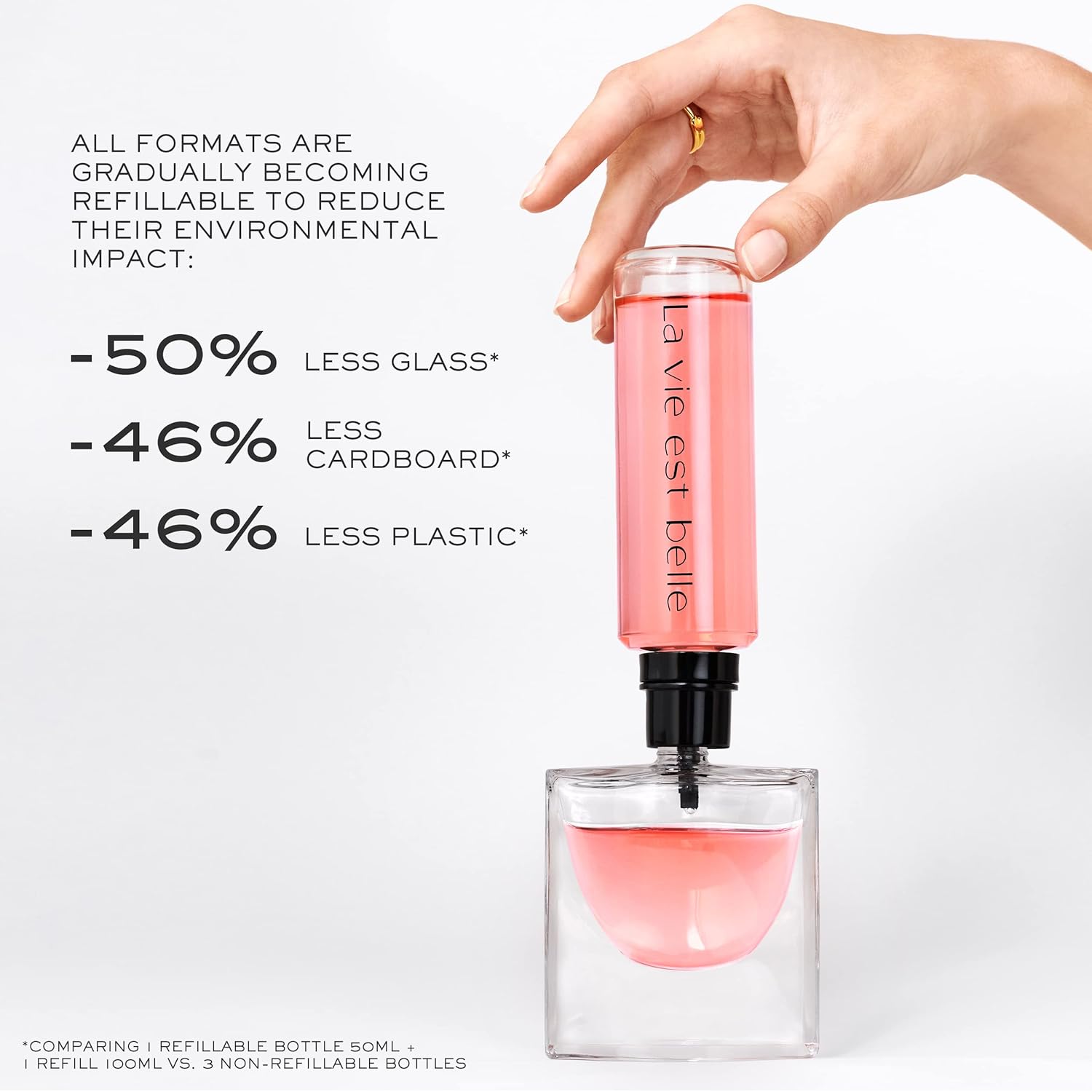 Lancôme La Vie Est Belle Eau de Parfum - Long Lasting Fragrance with Notes of Iris, Earthy Patchouli, Warm Vanilla  Spun Sugar - Floral amp; Sweet Womens Perfume · v5