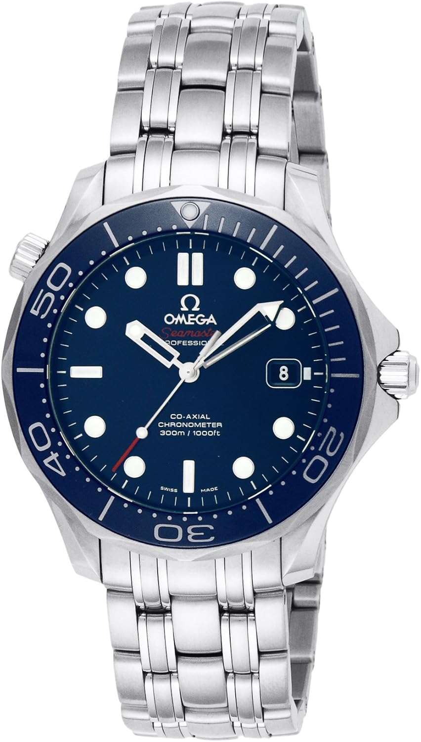 Omega Mens 212.30.41.20.03.001 Seamaster Diver 300m Co-Axial Automatic Swiss Automatic Silver-Tone Watch · v7