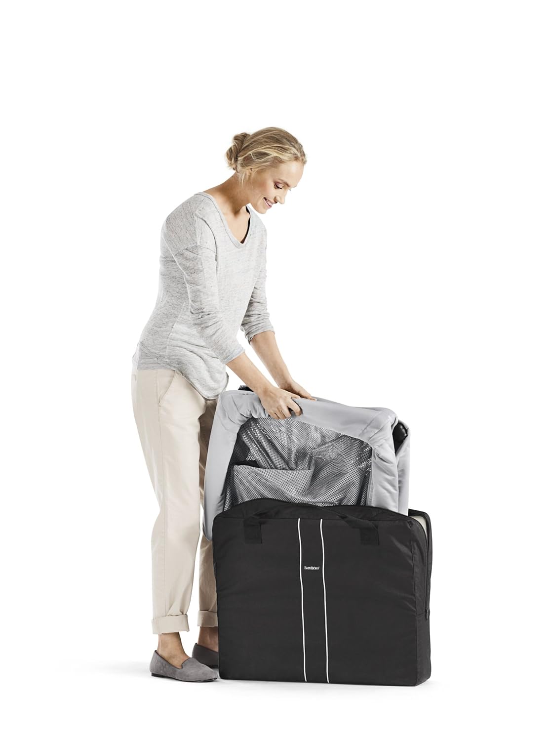 BabyBjörn Travel Crib Light - Black (040280US), One Size · v2