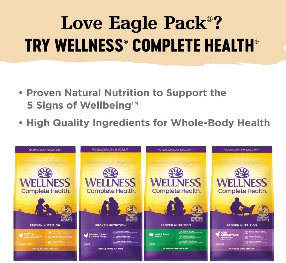 Eagle Pack Natural Dry Dog Food, Lamb  Rice, 30-Pound Bag