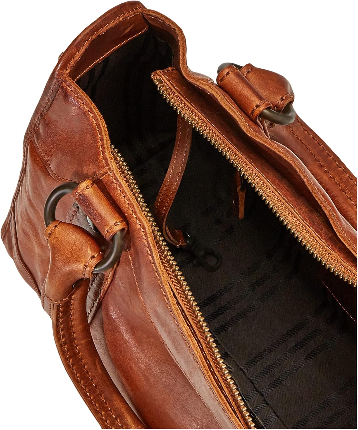 Frye Melissa Zip Satchel Leather Handbag · v2