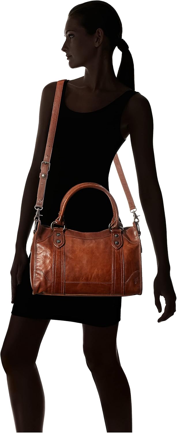 Frye Melissa Zip Satchel Leather Handbag · v2