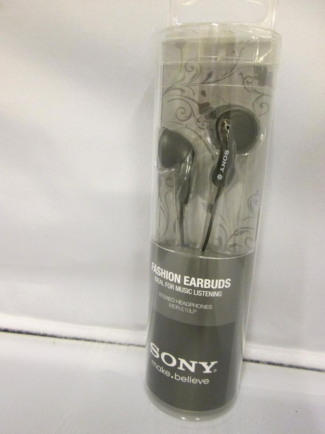 Sony MDR-E10LP Fashion Ear Bud In-Ear Headphones Stereo Earbuds - Black (MDRE10LP)