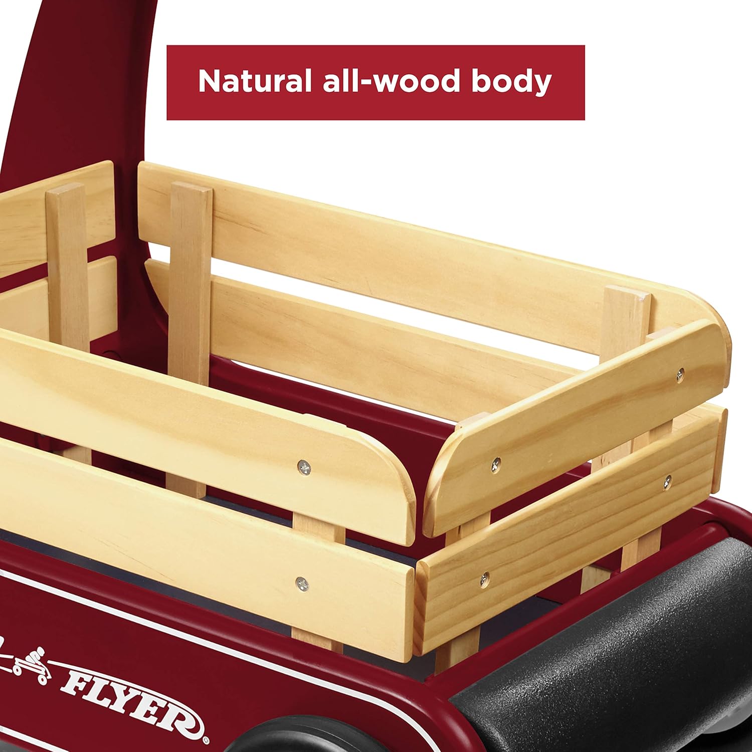 Radio Flyer Classic Walker Wagon, Sit to Stand Toddler Toy, Wood Walker, For Ages 1-4, Red · v3