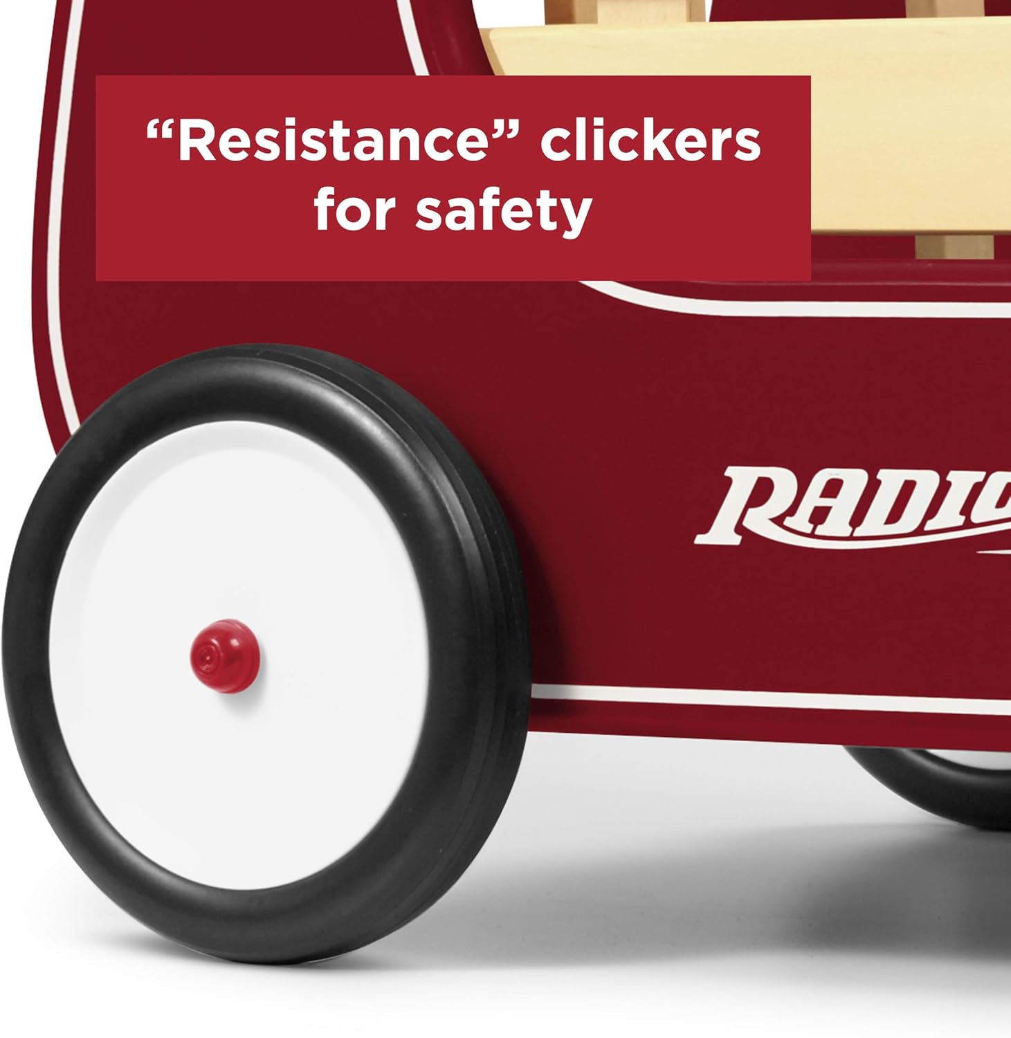 Radio Flyer Classic Walker Wagon, Sit to Stand Toddler Toy, Wood Walker, For Ages 1-4, Red · v3