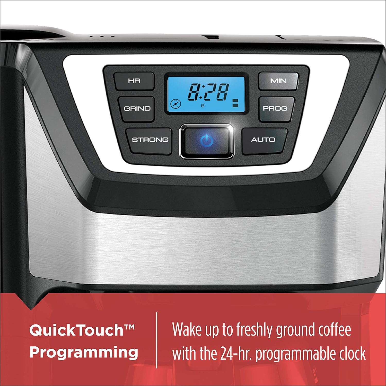 BLACK DECKER 12-Cup Mill and Brew Coffe Maker, CM5000B, 24-Hour Programble, Built-in Grinder, Sneak-A-Cup, Permanent Washable Fitler · v2
