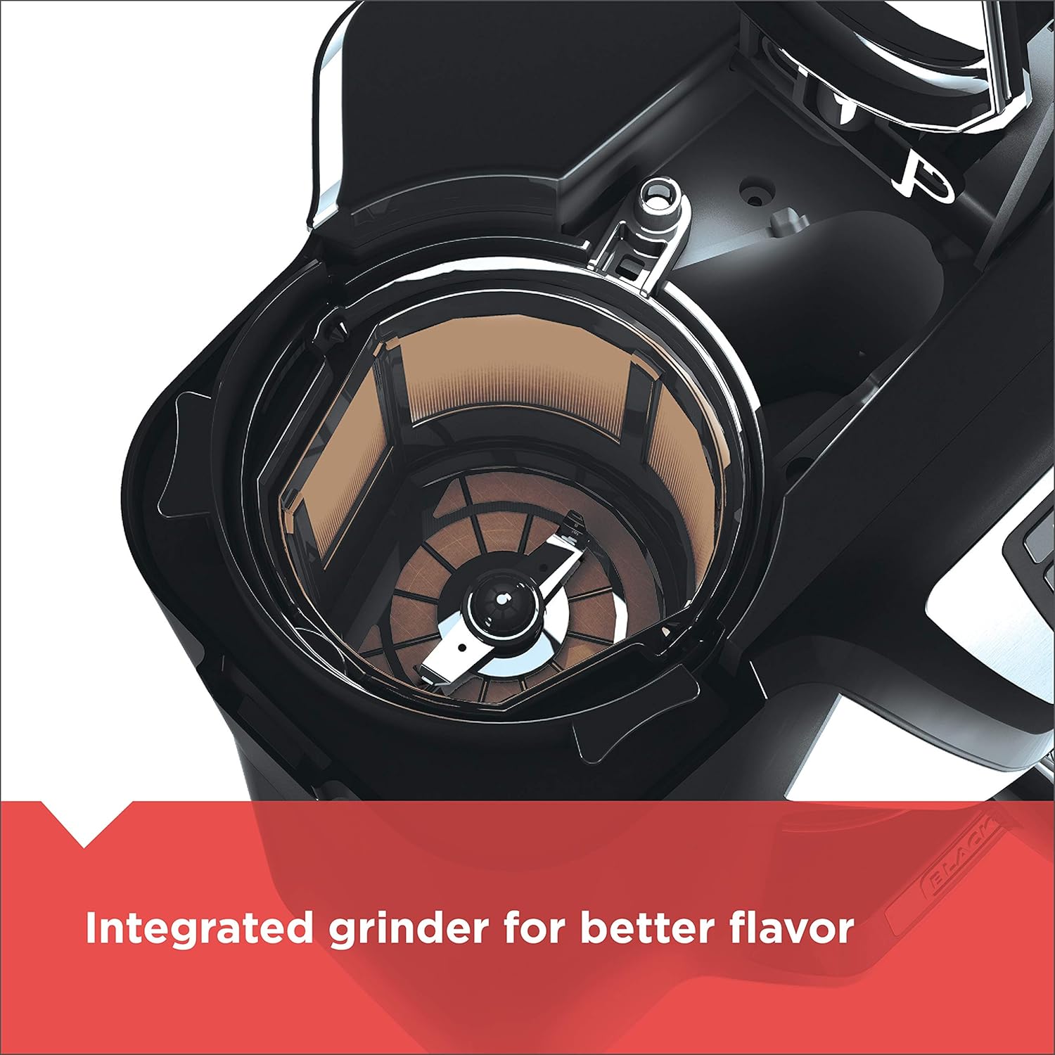 BLACK DECKER 12-Cup Mill and Brew Coffe Maker, CM5000B, 24-Hour Programble, Built-in Grinder, Sneak-A-Cup, Permanent Washable Fitler · v2