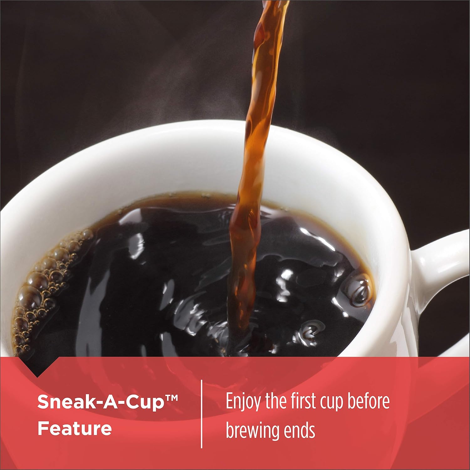 BLACK DECKER 12-Cup Mill and Brew Coffe Maker, CM5000B, 24-Hour Programble, Built-in Grinder, Sneak-A-Cup, Permanent Washable Fitler · v2