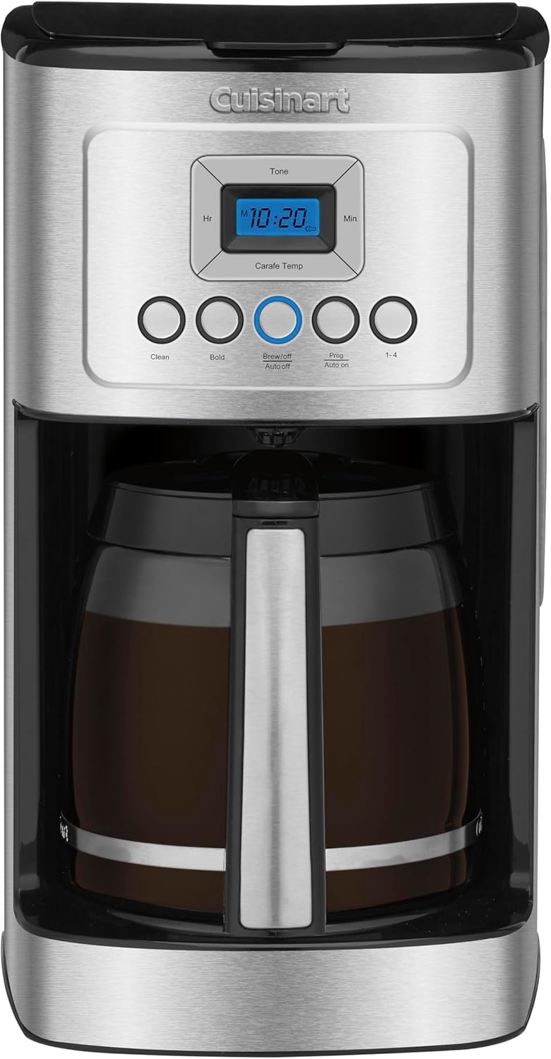 Cuisinart Coffee Maker, 14-Cup Glass Carafe, Fully Automatic for Brew Strength Control  1-4 Cup Setting, Stainless Steel, DCC-3200P1 · v2