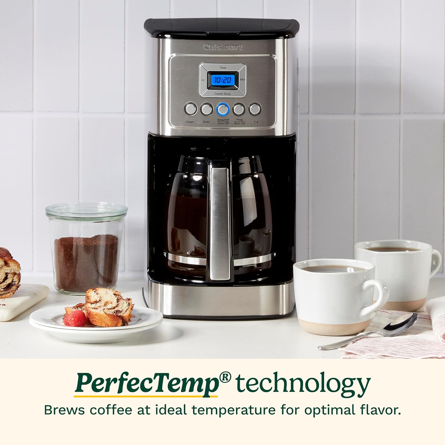 Cuisinart Coffee Maker, 14-Cup Glass Carafe, Fully Automatic for Brew Strength Control 1-4 Cup Setting, Stainless Steel, DCC-3200P1 · v2