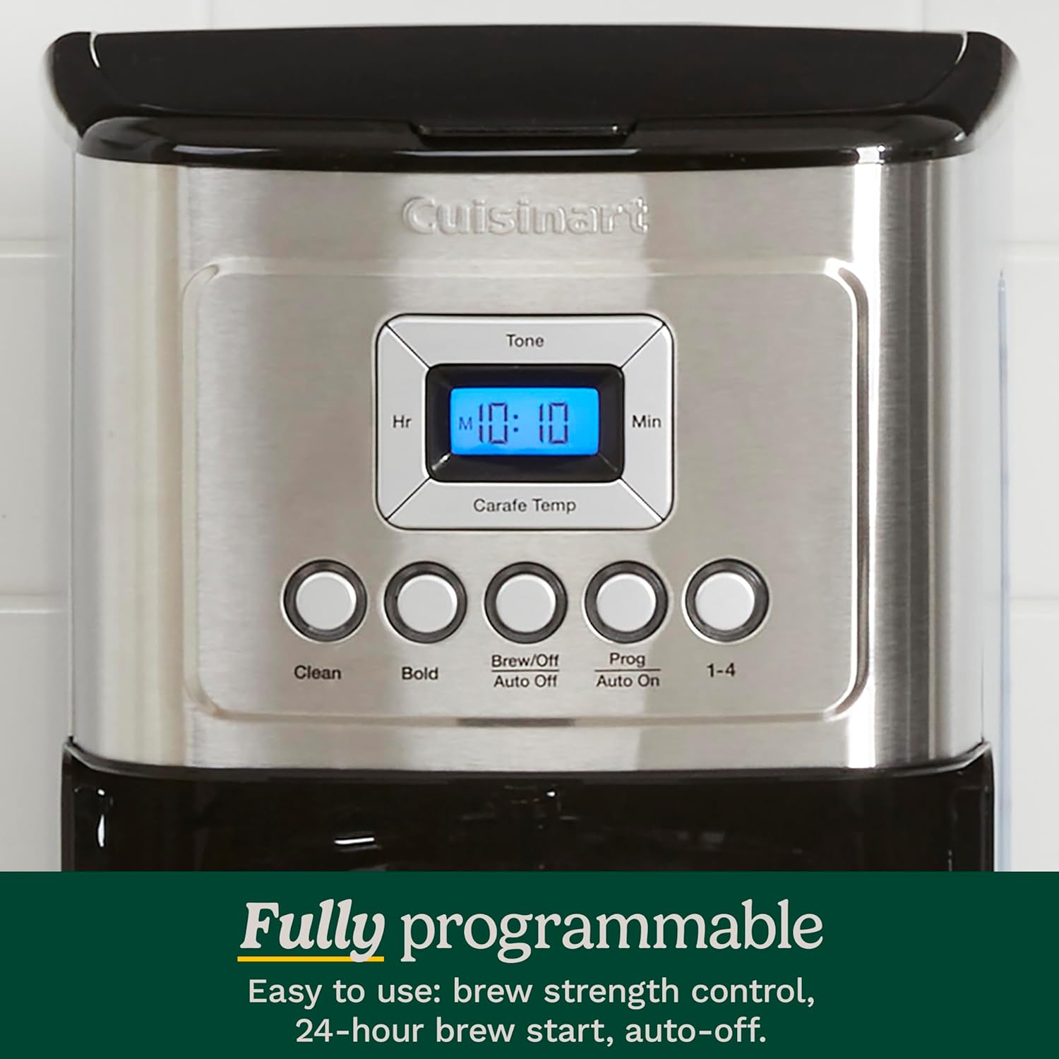 Cuisinart Coffee Maker, 14-Cup Glass Carafe, Fully Automatic for Brew Strength Control 1-4 Cup Setting, Stainless Steel, DCC-3200P1 · v2