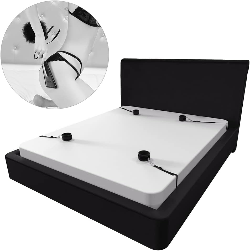 Sex Bondage BDSM Kit UTIMI Zestaw ograniczeń Zabawki erotyczne z mankietami do rąk Mankiet na kostkę Bondage Collection Wzmacniacz z opaską na oczy; Tickler w zestawie