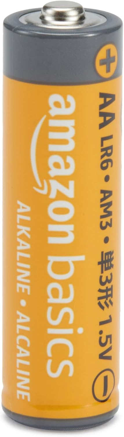 Amazon Basics, confezione da 20 batterie alcaline AA ad alte prestazioni, 1,5 Volt, durata di conservazione di 10 anni