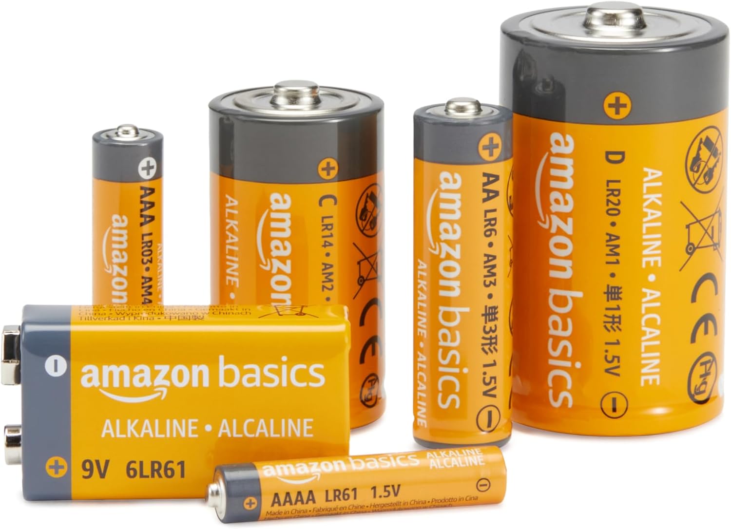 Amazon Basics, confezione da 20 batterie alcaline AA ad alte prestazioni, 1,5 Volt, durata di conservazione di 10 anni