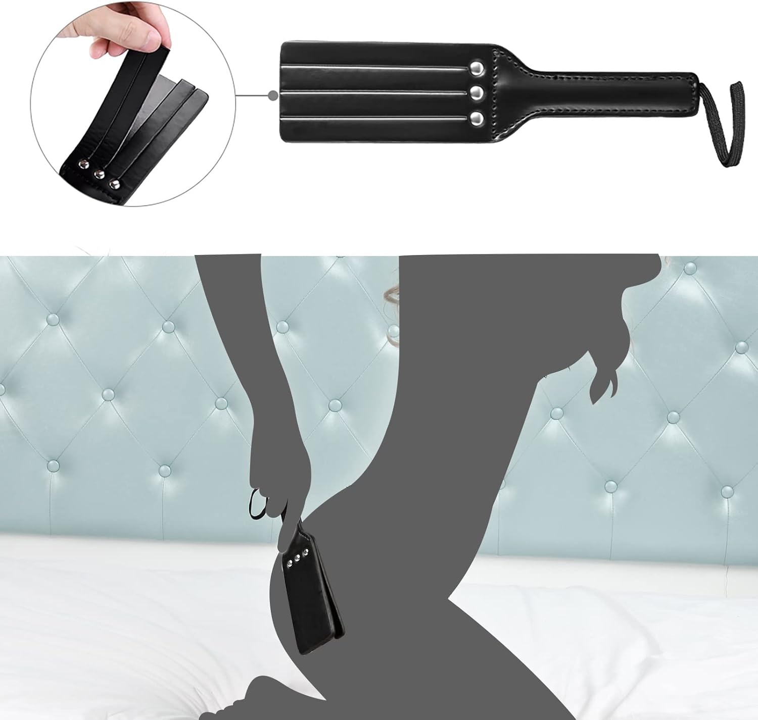 UTIMI 섹스용 본디지 11개 BDSM 가죽 본디지 세트 여성 및 커플용 구속 키트
