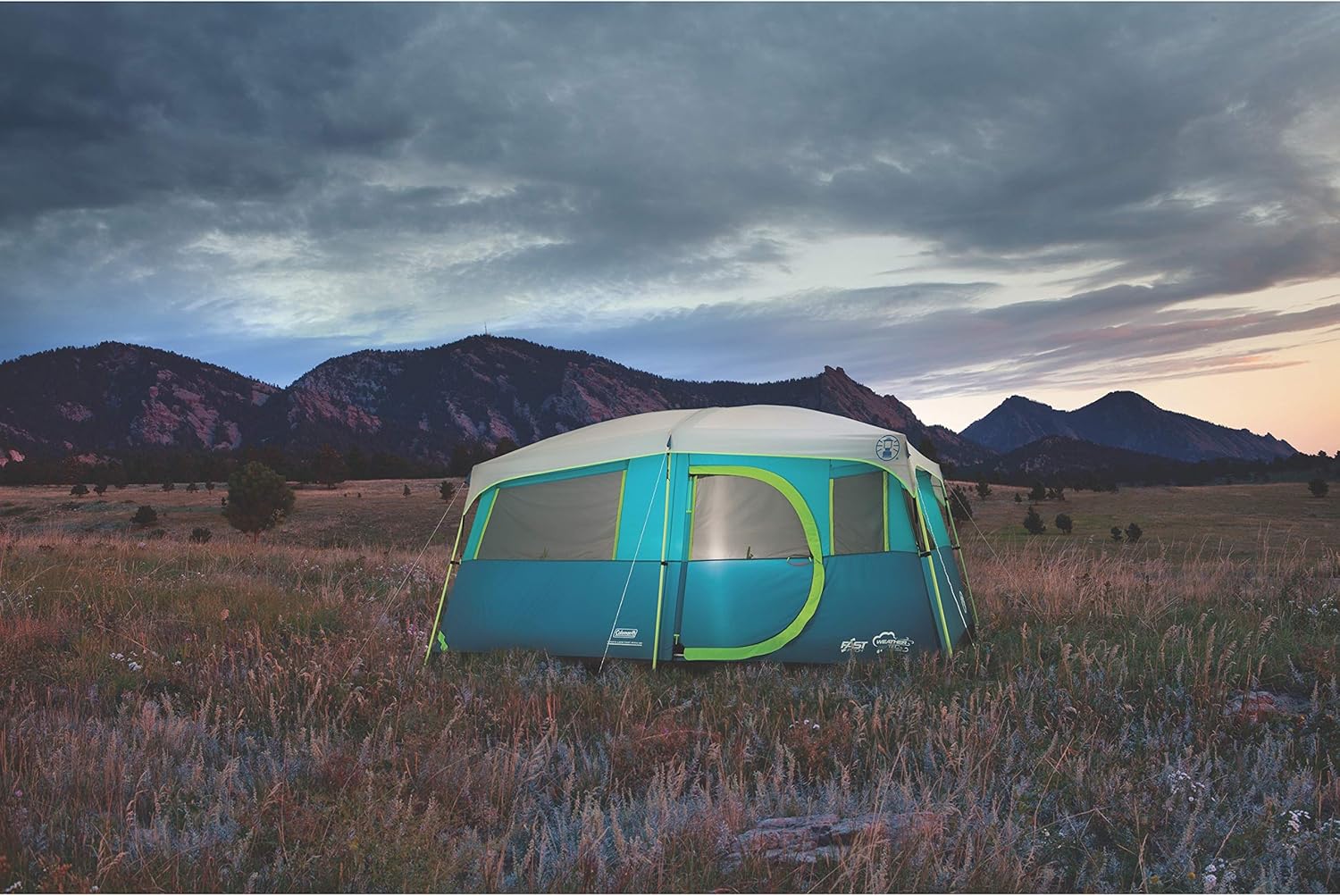 Coleman 8-Person Camping Tent with Built-in Closet | Tenaya Lake Cabin Tent with Fast Pitch Setup · v5