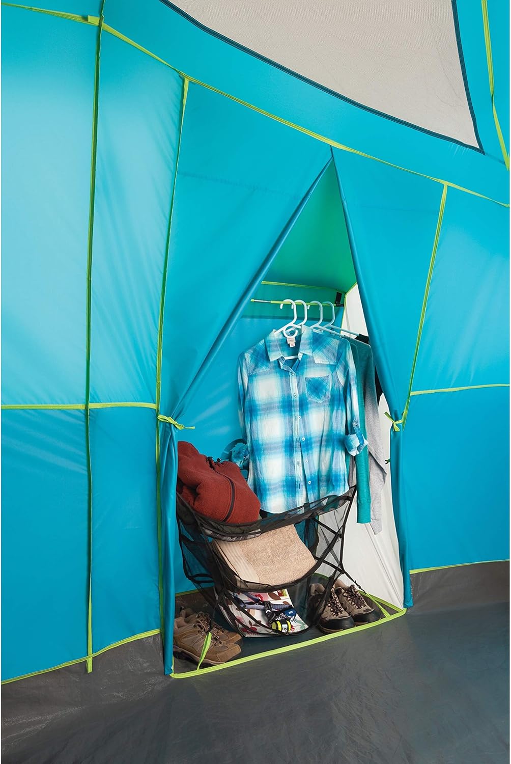 Coleman 8-Person Camping Tent with Built-in Closet | Tenaya Lake Cabin Tent with Fast Pitch Setup · v5