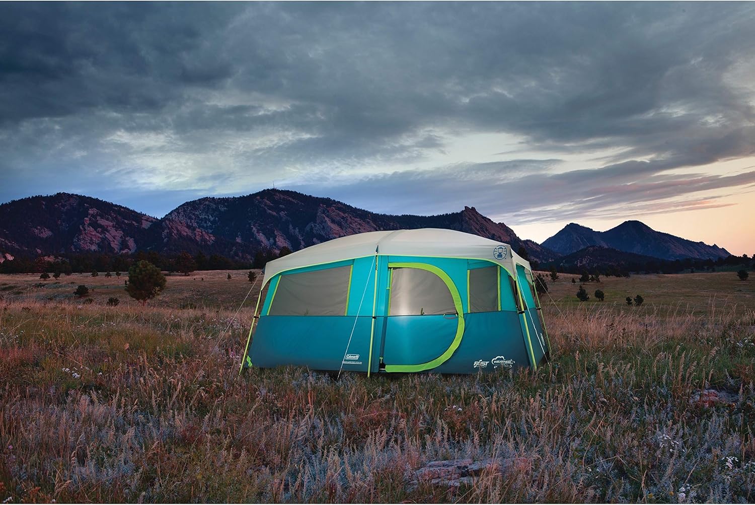 Coleman 8-Person Camping Tent with Built-in Closet | Tenaya Lake Cabin Tent with Fast Pitch Setup · v5