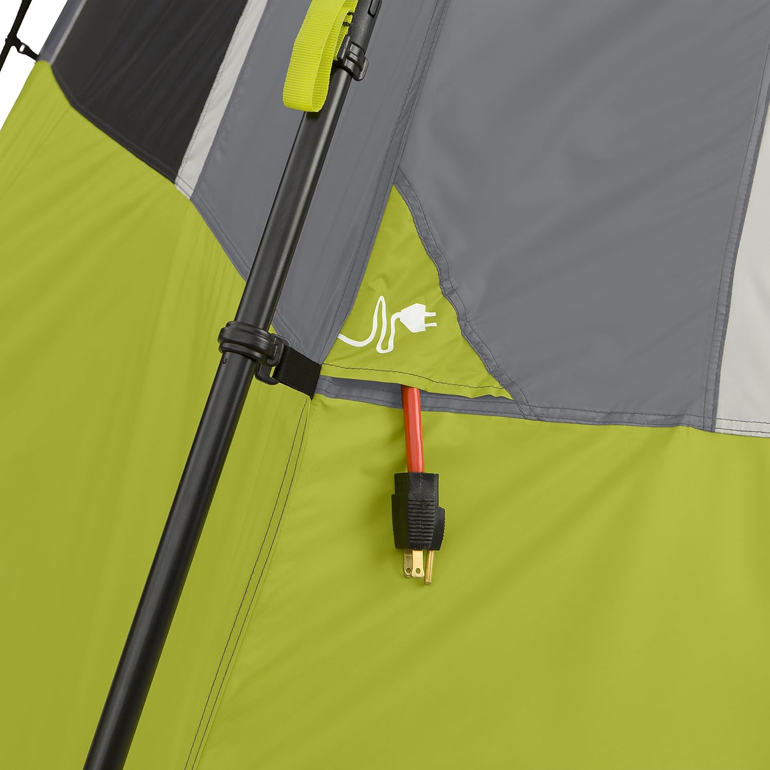 CORE 6 Person Instant Cabin Tent | Portable Large Pop Up Tent with Easy 60 Second Camp Setup for Family Camping | Included Hanging Organizer for Outdoor Camping Accessories