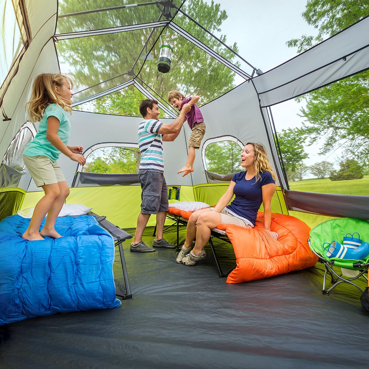 Core 9 Person Instant Cabin Tent - 14 x 9', Green (40008) · v2