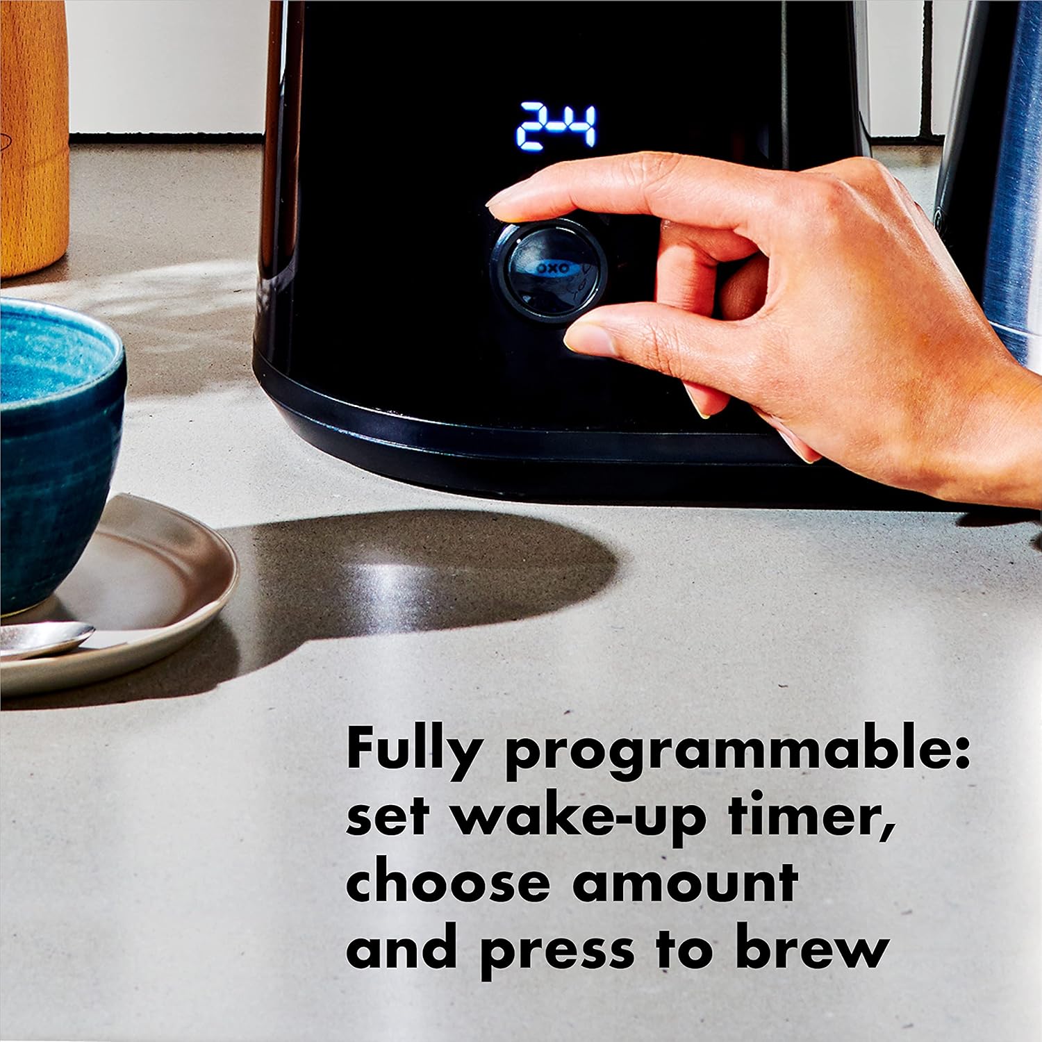 OXO Brew 9 Cup Stainless Steel Coffee Maker,Silver, Black · v2