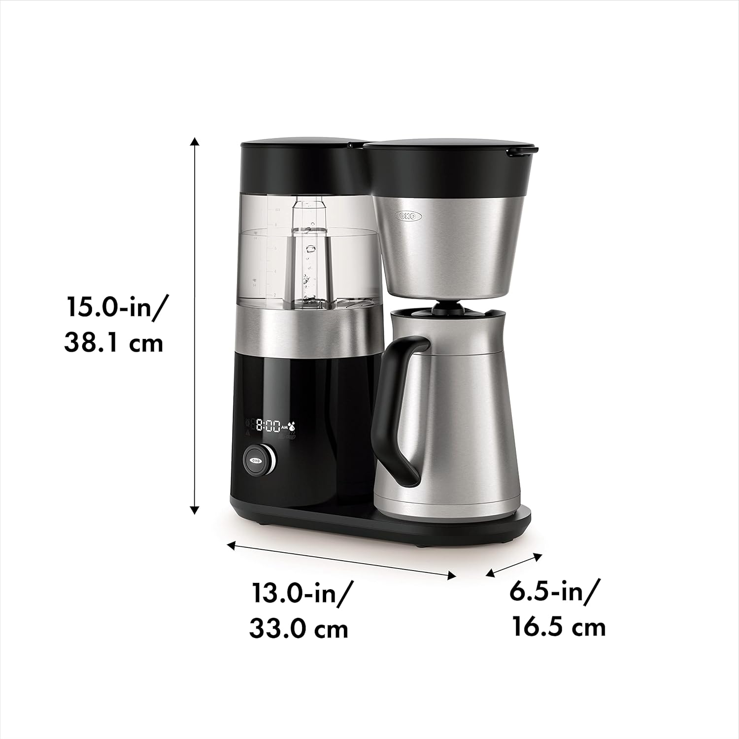 OXO Brew 9 Cup Stainless Steel Coffee Maker,Silver, Black · v2
