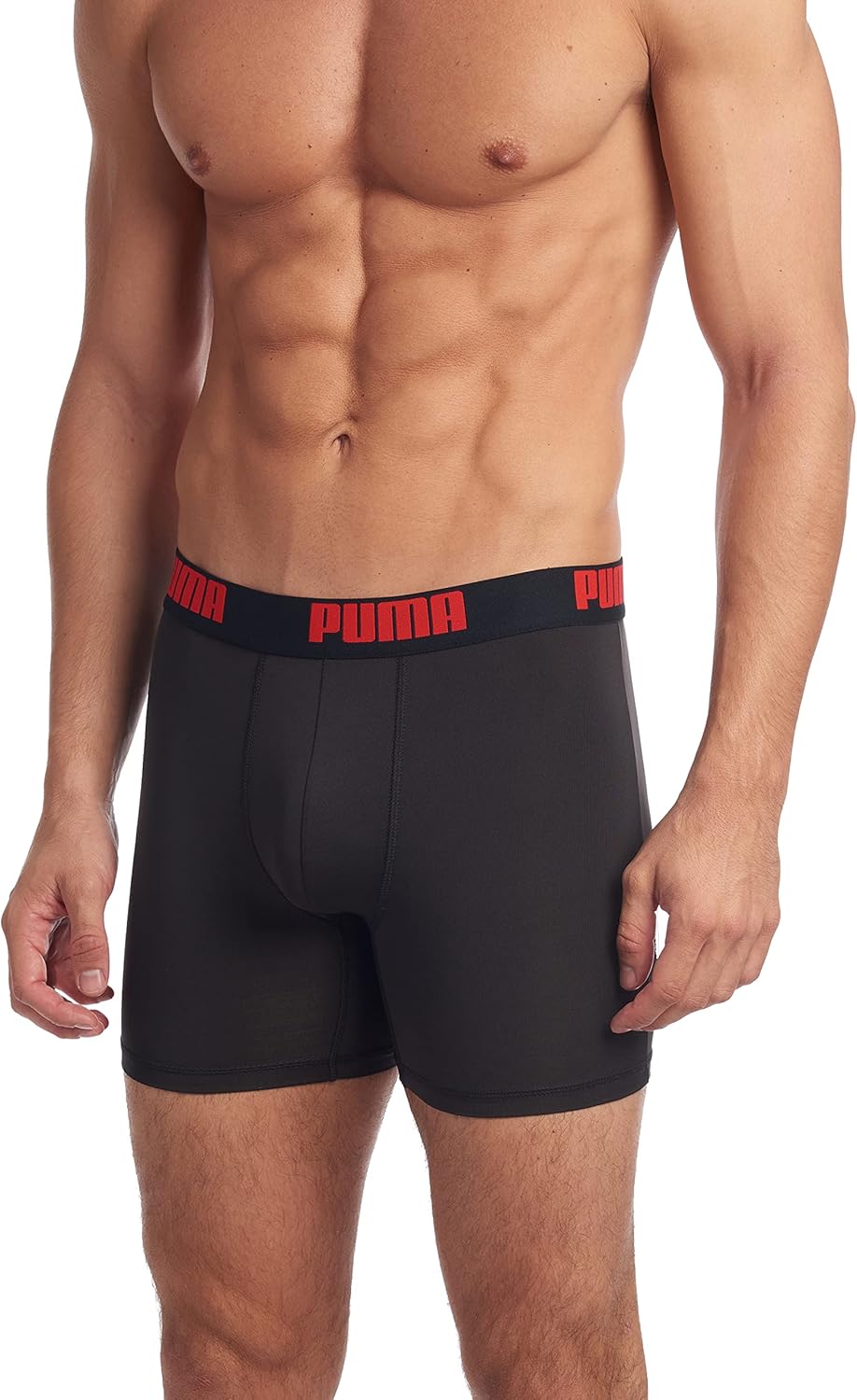 PUMA Mens 3 Pack Performance Boxer Briefs