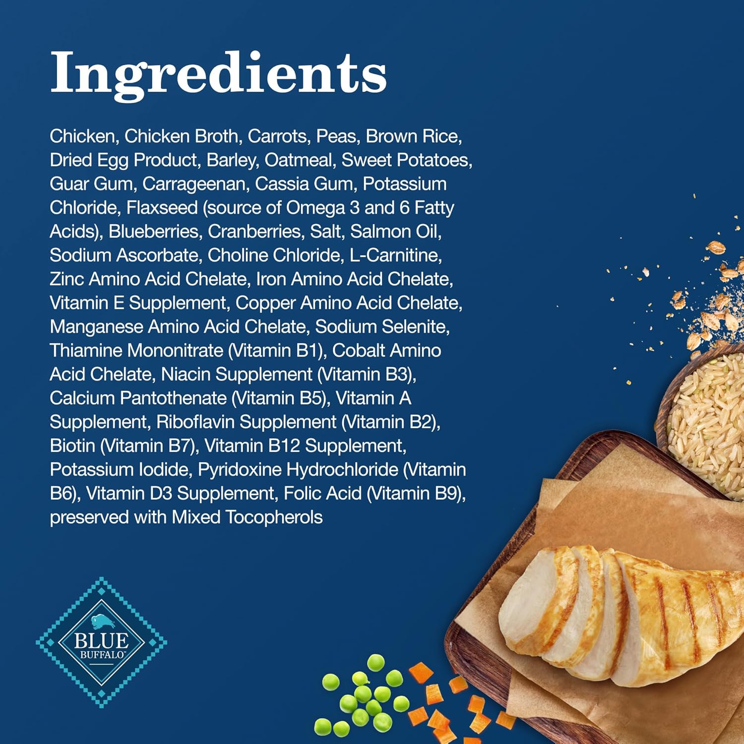 Alimento húmedo para perros Blue Buffalo Homestyle Recipe para adultos de razas pequeñas, hecho con ingredientes naturales, receta de pollo, 5.5 onzas Latas (24 unidades)