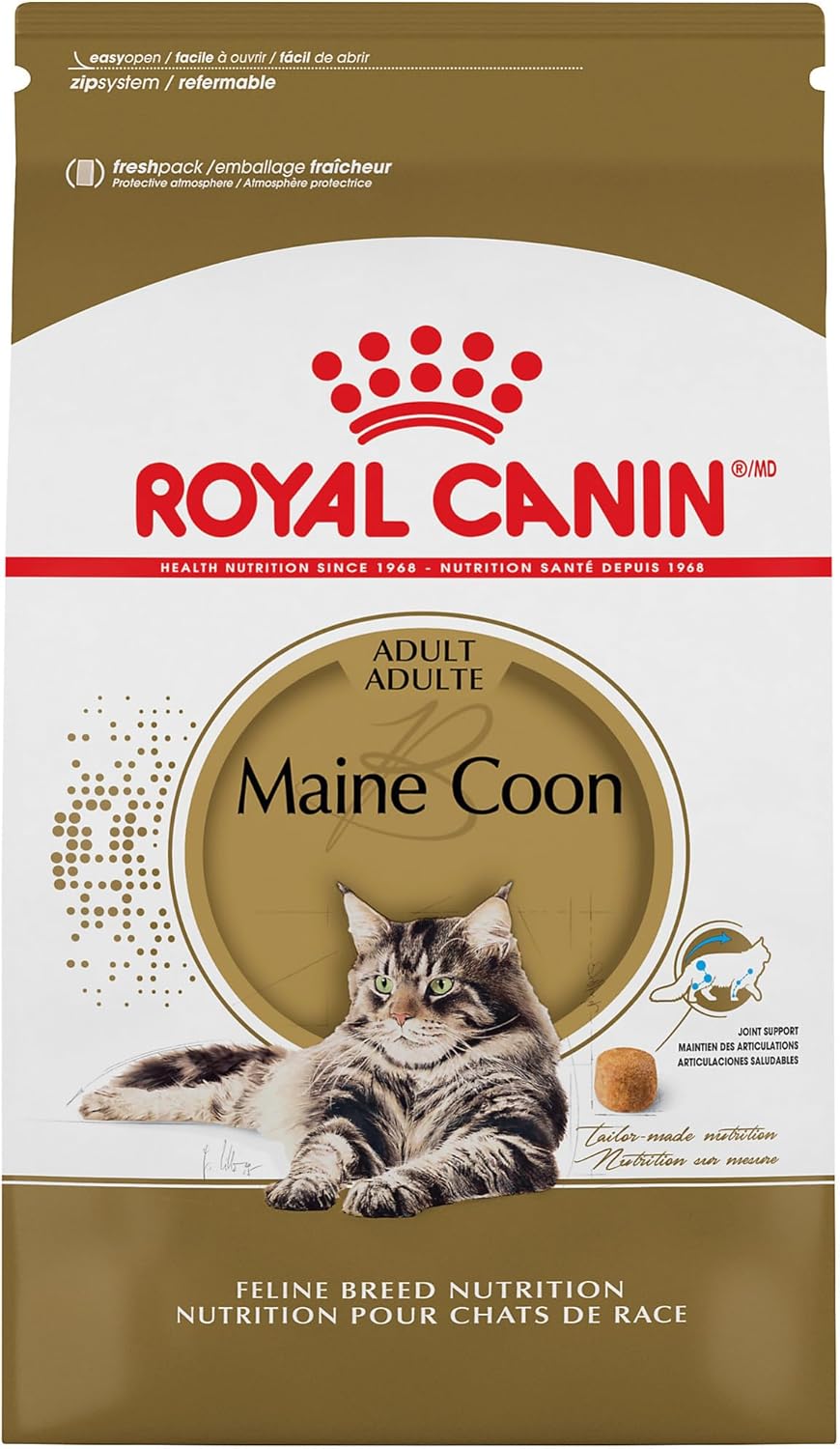 Alimento seco para gatos adultos Royal Canin Maine Coon Breed, bolsa de 14 libras