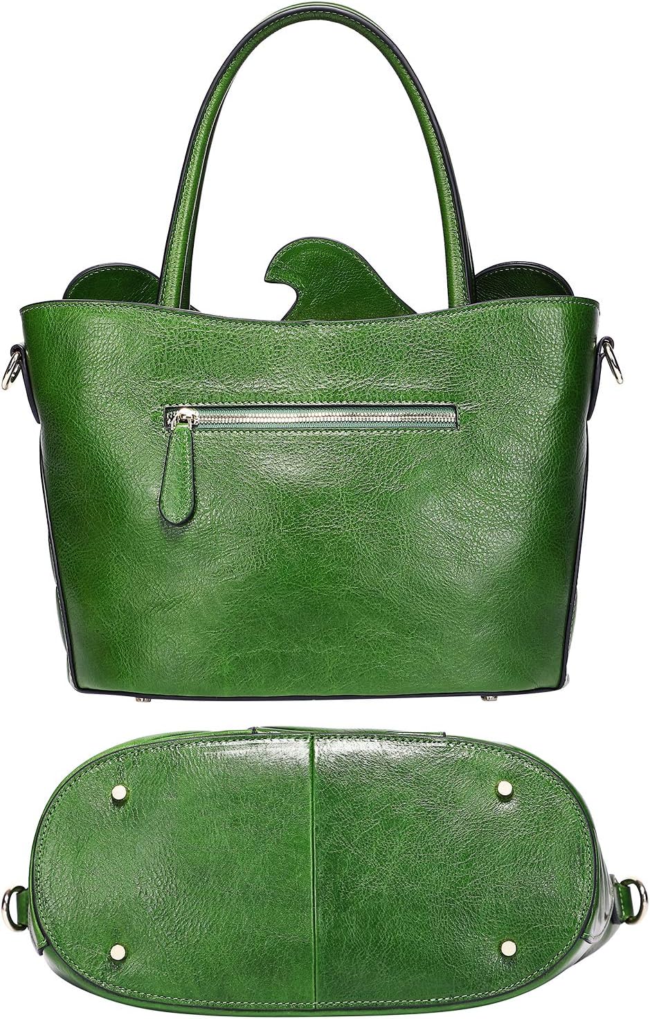 PIJUSHI Designer-Handtaschen Leaf für Damen, Schultertasche mit Tragegriff
