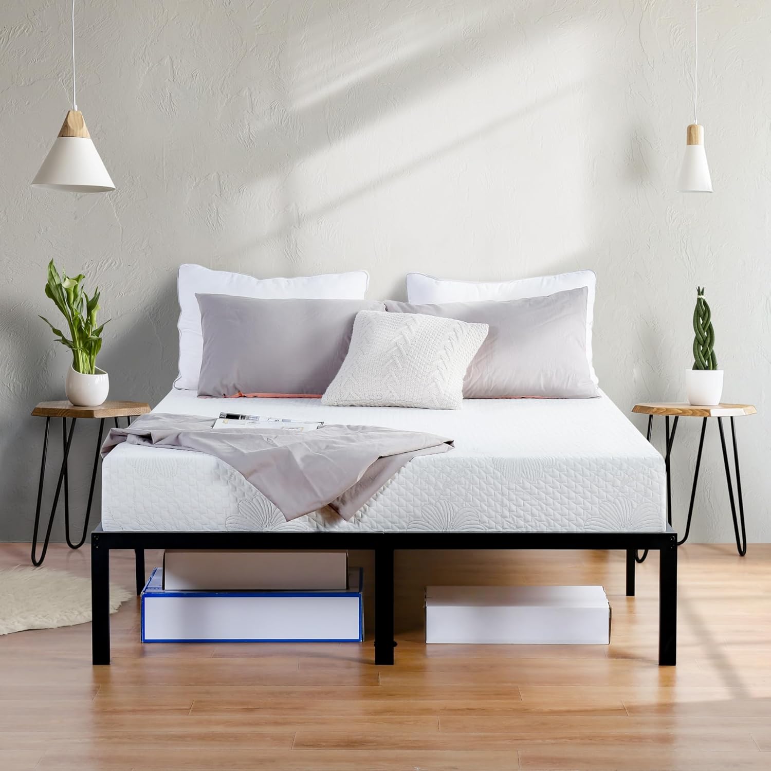 Olee Sleep Full Mattress, 9 Inch Gel Memory Foam Mattress, Gel Infused for Comfort and Pressure Relief, CertiPUR-US Certified, Bed-in-a-Box, Medium Firm, Full Size · v2