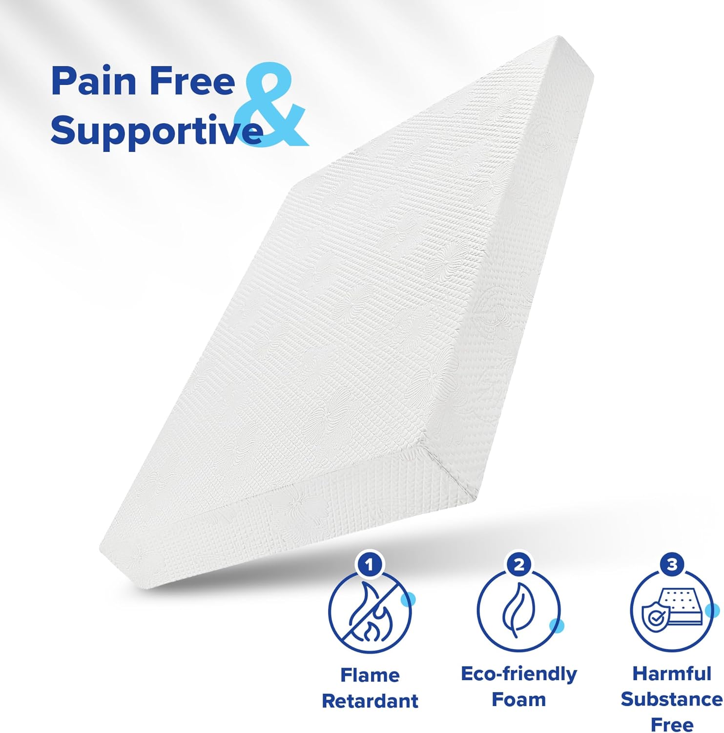 ที่นอน Olee Sleep Full ที่นอนเมมโมรี่โฟมเจลหนา 9 นิ้ว ผสมเจลเพื่อความสบายและบรรเทาแรงกด ผ่านการรับรอง CertiPUR-US เตียงในกล่อง แน่นปานกลาง ขนาดเต็ม