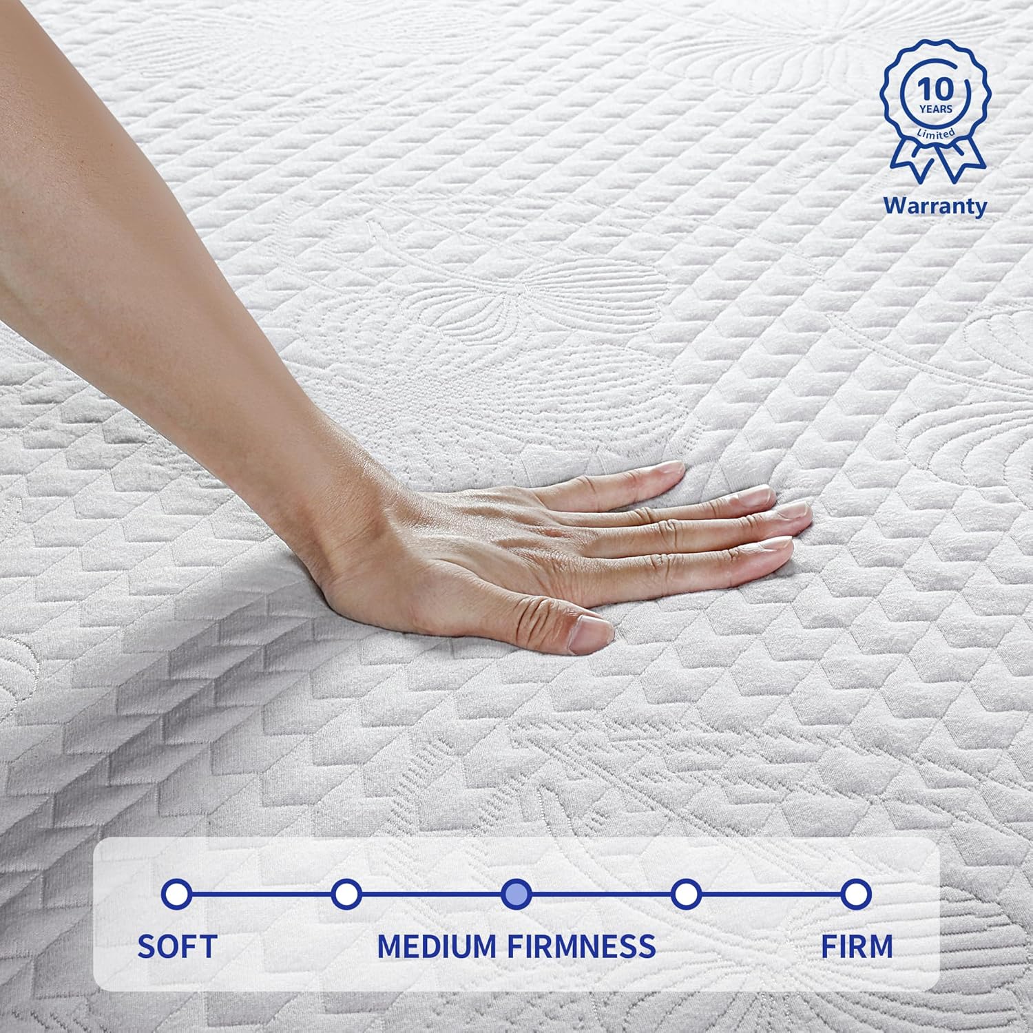 ที่นอน Olee Sleep Full ที่นอนเมมโมรี่โฟมเจลหนา 9 นิ้ว ผสมเจลเพื่อความสบายและบรรเทาแรงกด ผ่านการรับรอง CertiPUR-US เตียงในกล่อง แน่นปานกลาง ขนาดเต็ม