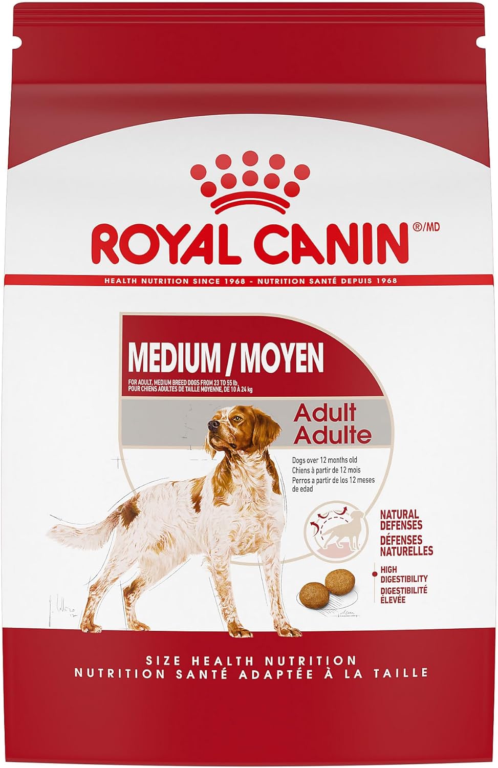 Royal Canin Droog hondenvoer voor volwassenen, medium breed, zak van 17 pond