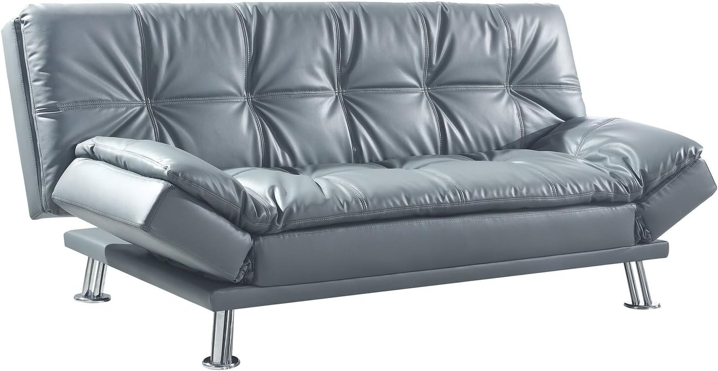 Coaster Home Furnishings Dilleston Tufted Back Upholstered Sofa Bed Grey