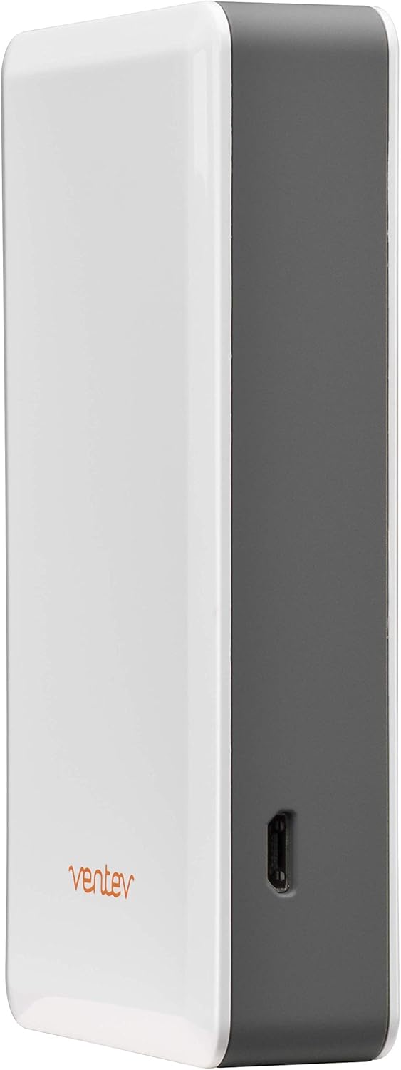 Ventev Powercell 6000 Portable Battery | Power Bank with Two USB Ports | 6000 mAh, Rapid Charge | Ultra Compact External Battery Pack for Smartphone, Tablet, Headset