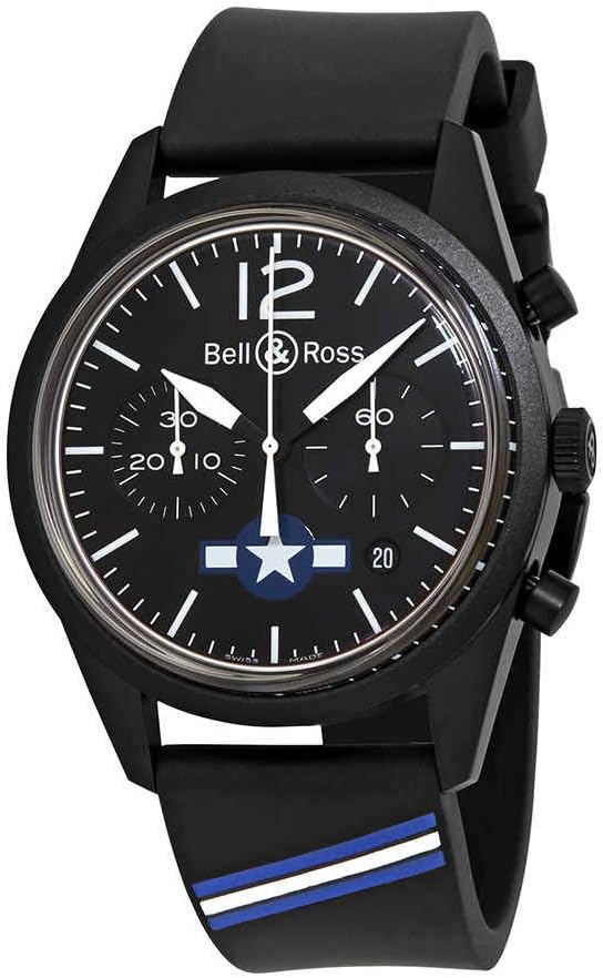 Bell and Ross BR 126 Insignia US Chronograph Automatic Black Dial Mens Watch BRV126-BL-CA-CO/US · v4