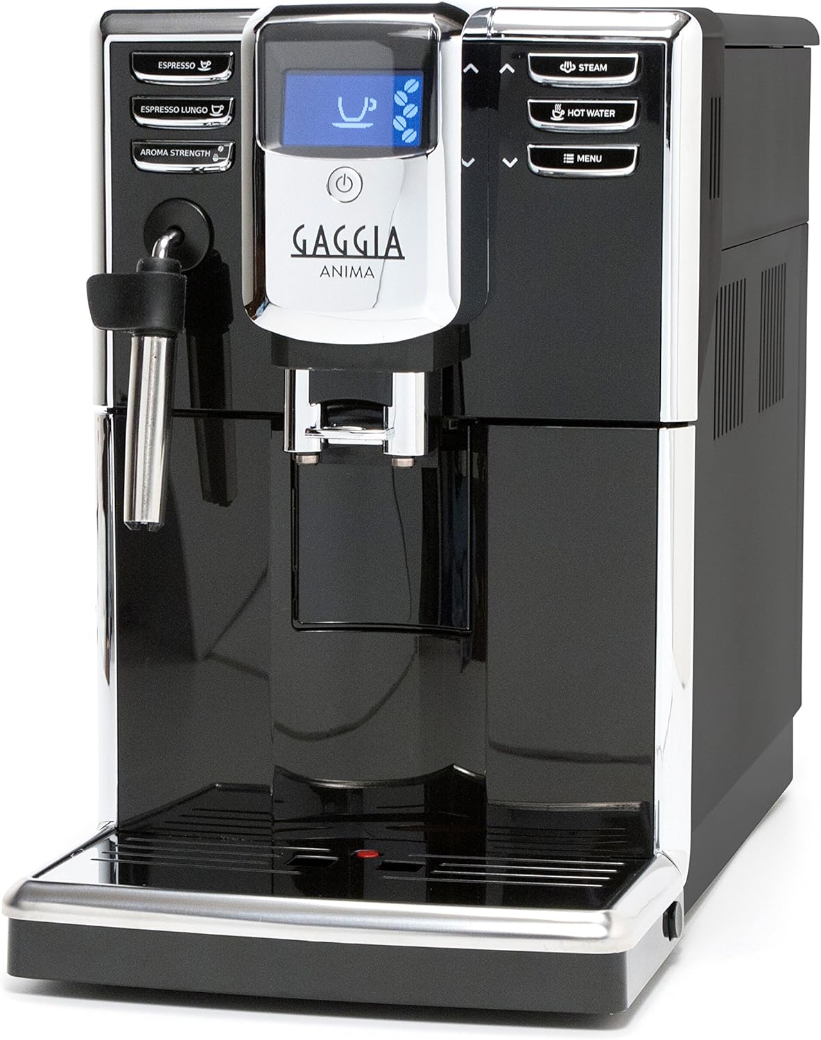 Gaggia Anima Coffee and Espresso Machine, Includes Steam Wand for Manual Frothing for Lattes and Cappuccinos with Programmable Options,Black · v2