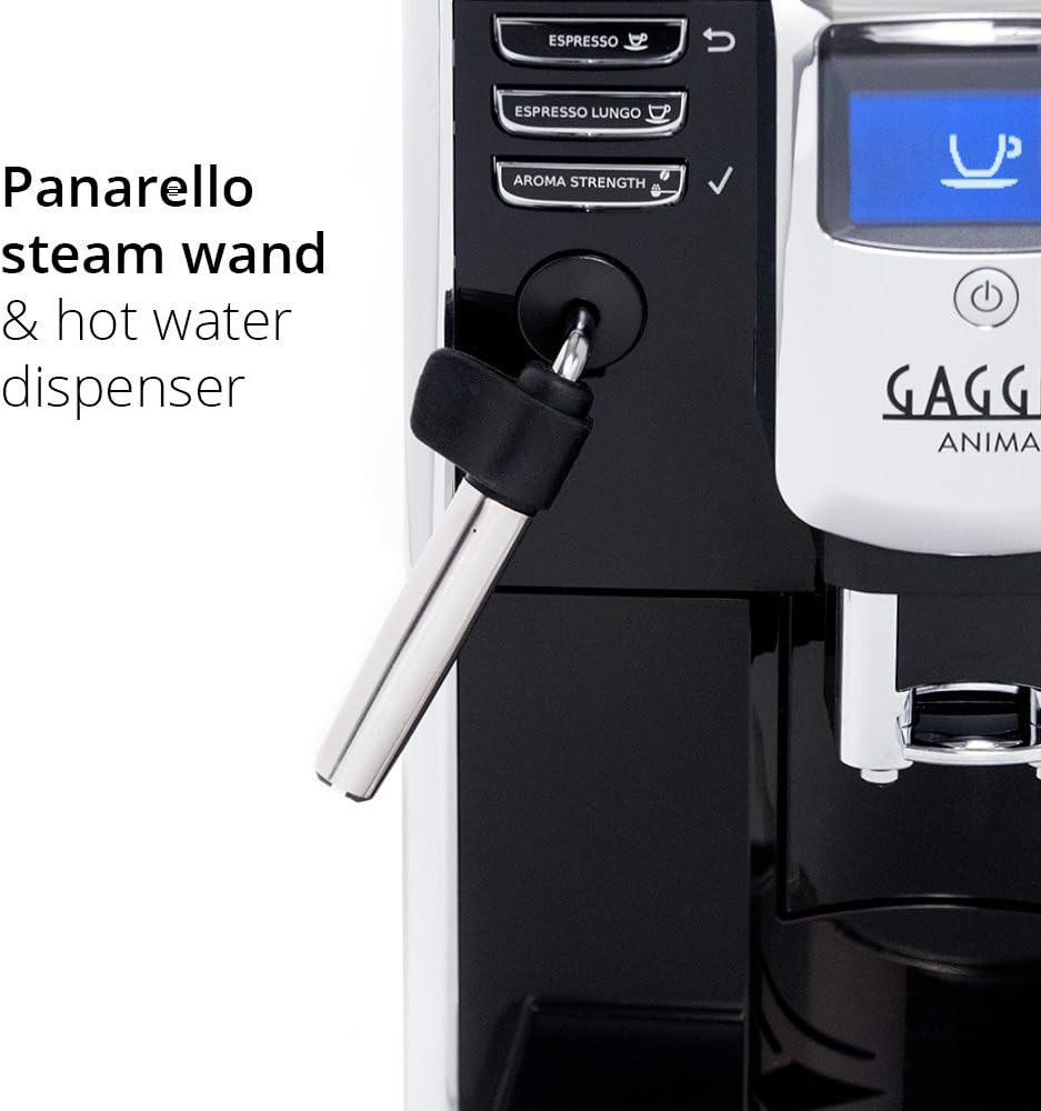 Gaggia Anima Coffee and Espresso Machine, Includes Steam Wand for Manual Frothing for Lattes and Cappuccinos with Programmable Options,Black · v2