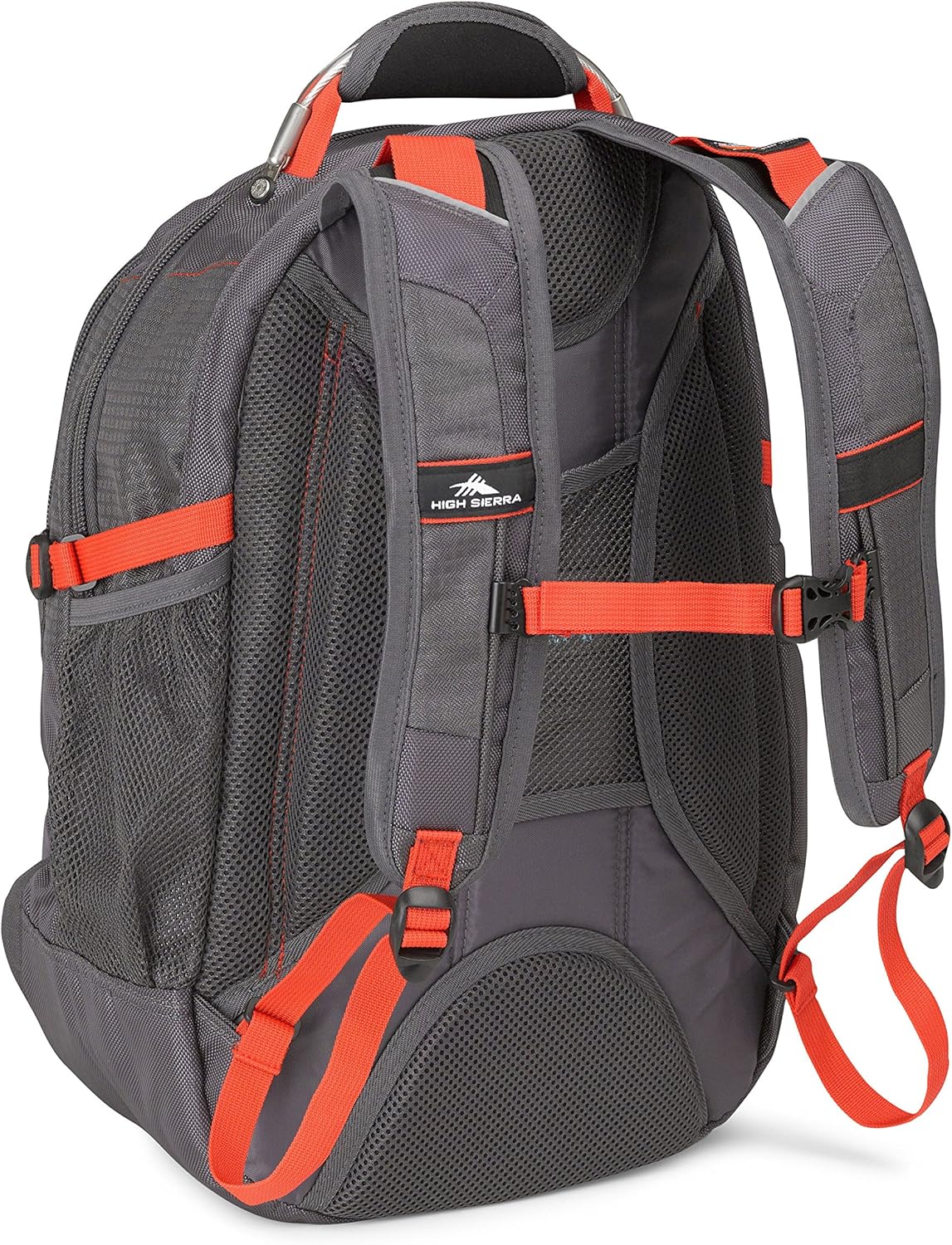 High Sierra XBT - Business Laptop Backpack, Mercury/Crimson, One Size · v3