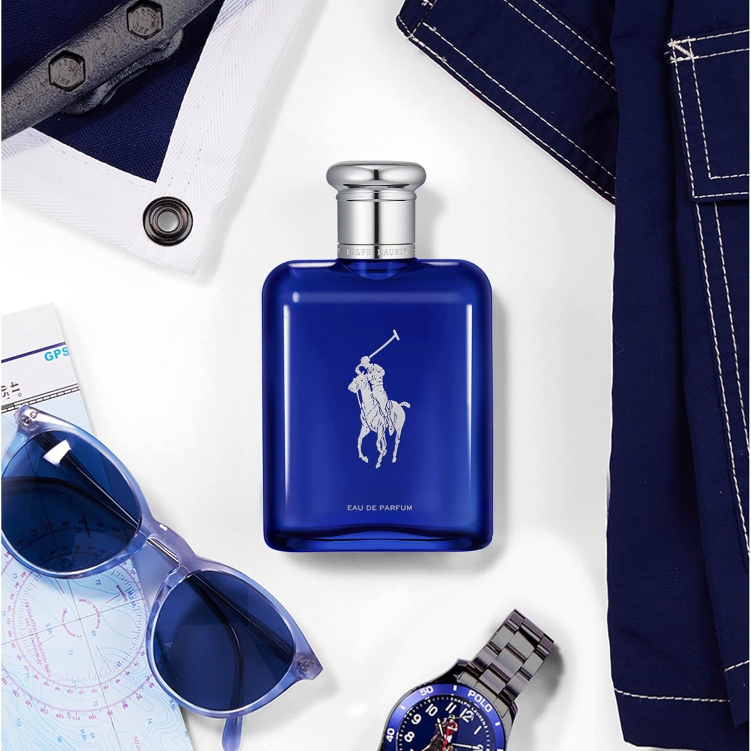 Ralph Lauren - Polo Blue - Eau de Parfum - Mens Cologne - Aquatic  Fresh - With Citrus, Bergamot, and Vetiver - Medium Intensity · v2