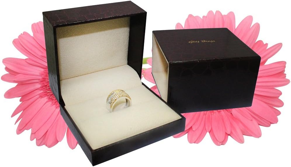 Glitz Design Wedding Band Diamond rings 5 stone Anniversary Trellis style 1.10 ct t.w (G, I1)