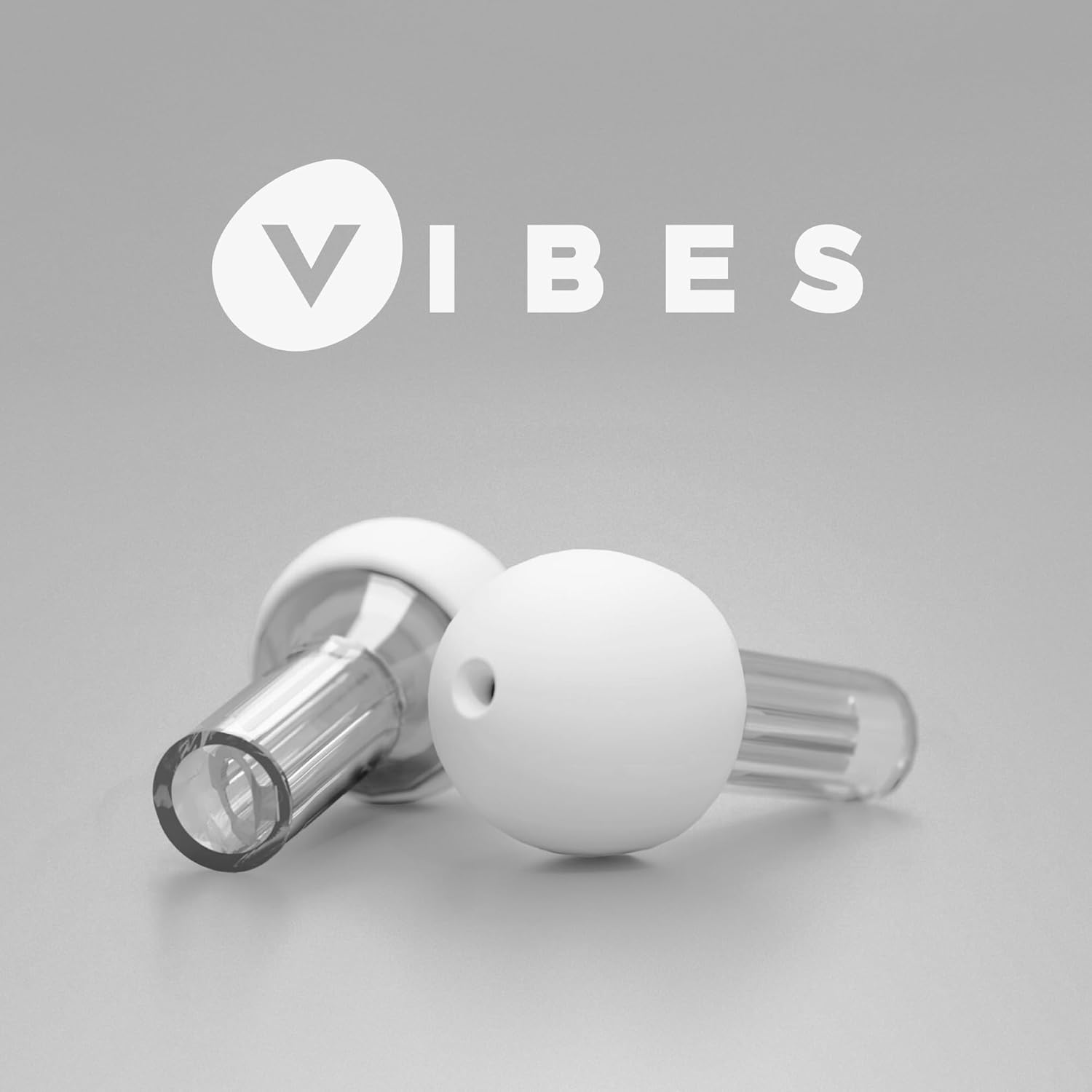 Vibes High Fidelity Concert Ear Plugs, Invisible Earplugs for Musicians, Motorcycles, Airplanes, Raves, Work - Noise Reduction 15 NRR and Hearing Protection -22dB - Fits All Ears (Clear)