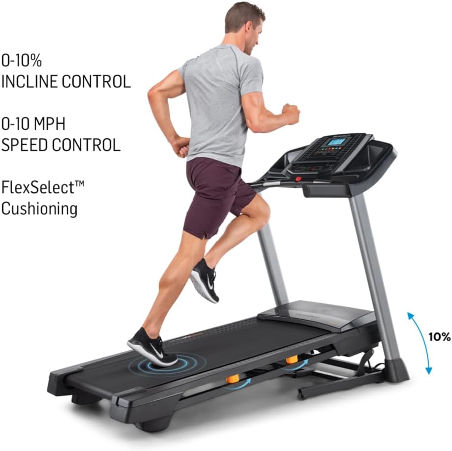 NordicTrack T Series: Perfect Treadmills for Home Use, Walking or Running Treadmill with Incline, Bluetooth Enabled, 300 lbs User Capacity · v6