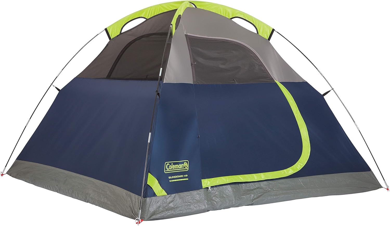 Coleman Sundome Camping Tent, 2/3/4/6 Person Dome Tent with Snag-Free Poles for Easy Setup in Under 10 Mins, Included Rainfly Blocks Wind  Rain, Tent for Camping, Festivals, Backyard, Sleepovers · v2