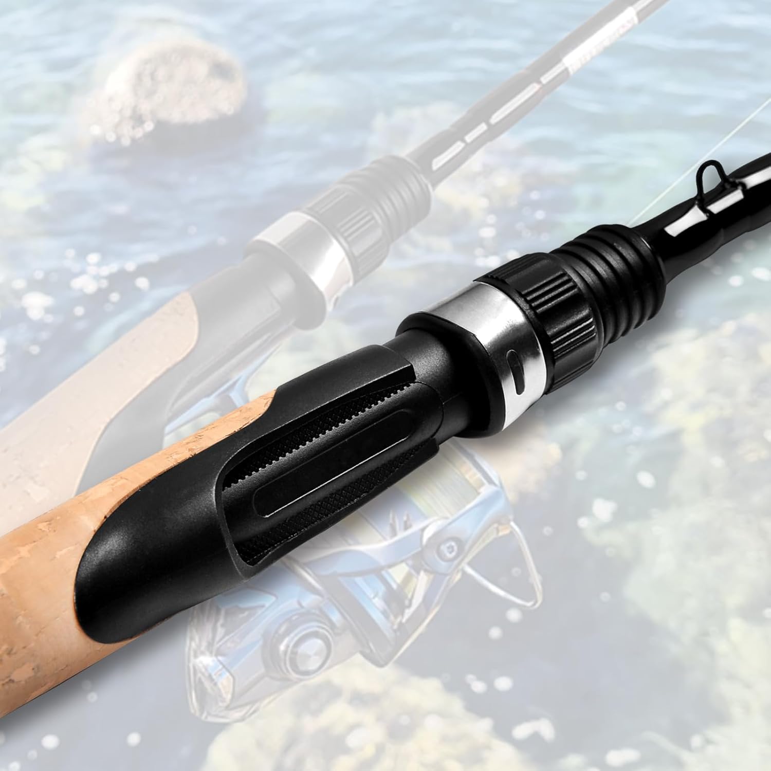 Canne à pêche Fiblink, 4 pièces, de voyage, à teneur moyenne en carbone, canne à pêche portable