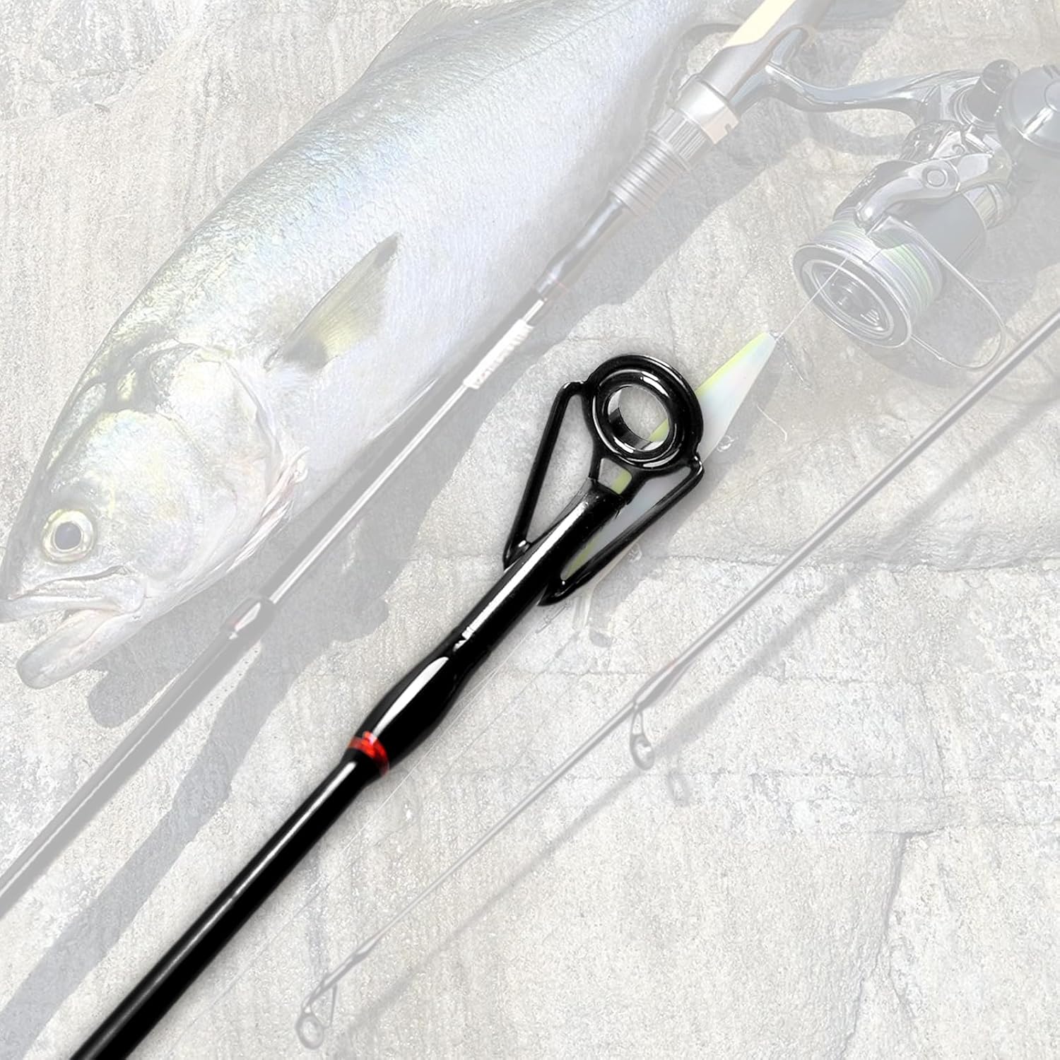 Canne à pêche Fiblink, 4 pièces, de voyage, à teneur moyenne en carbone, canne à pêche portable