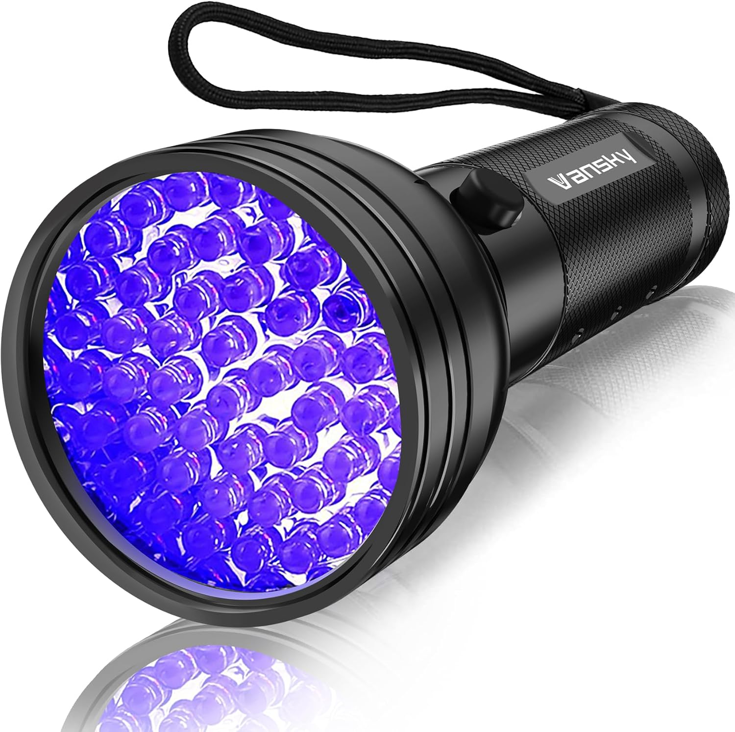 Vansky UV Flashlight Black Light, 51 LED Blacklight Pet Urine Detector for Dog/Cat Urine, Dry Stains, Bed Bug, Resin Curing, Scorpions Finder · v4